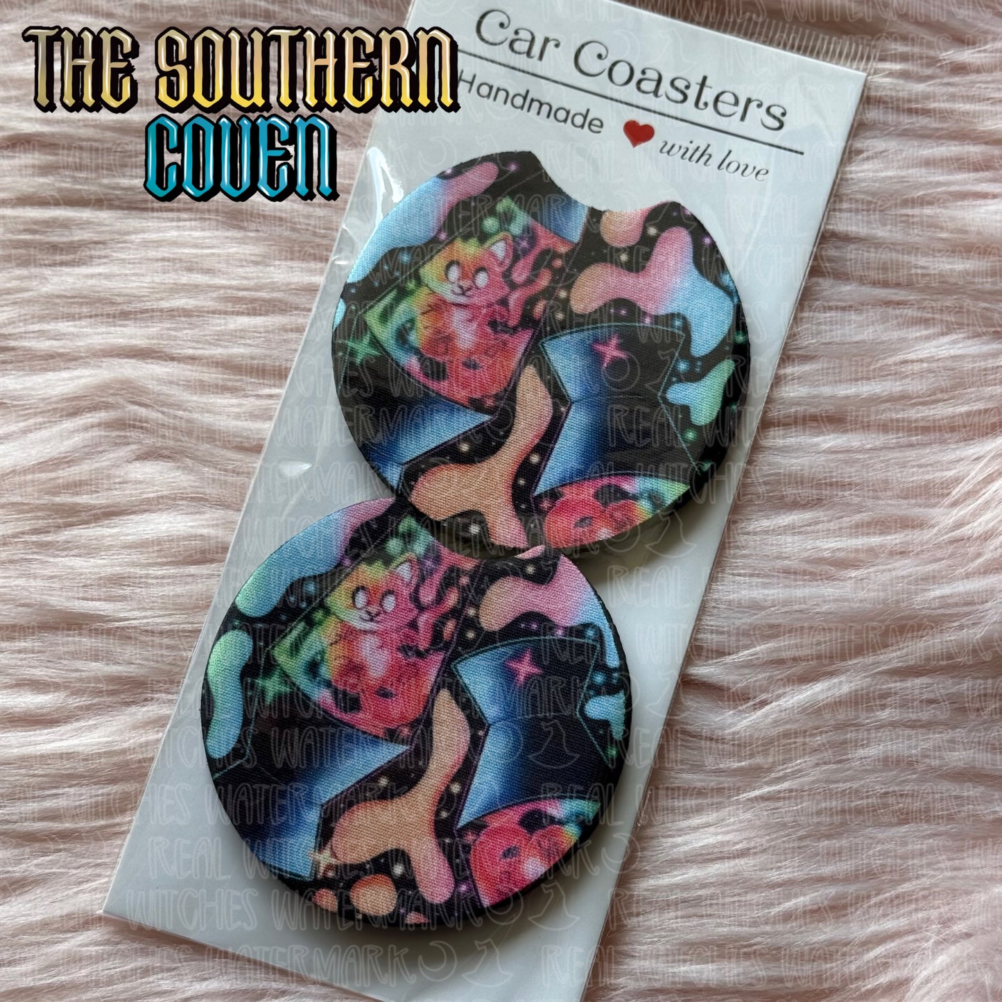 Car Coasters - Lava Lamp Fox