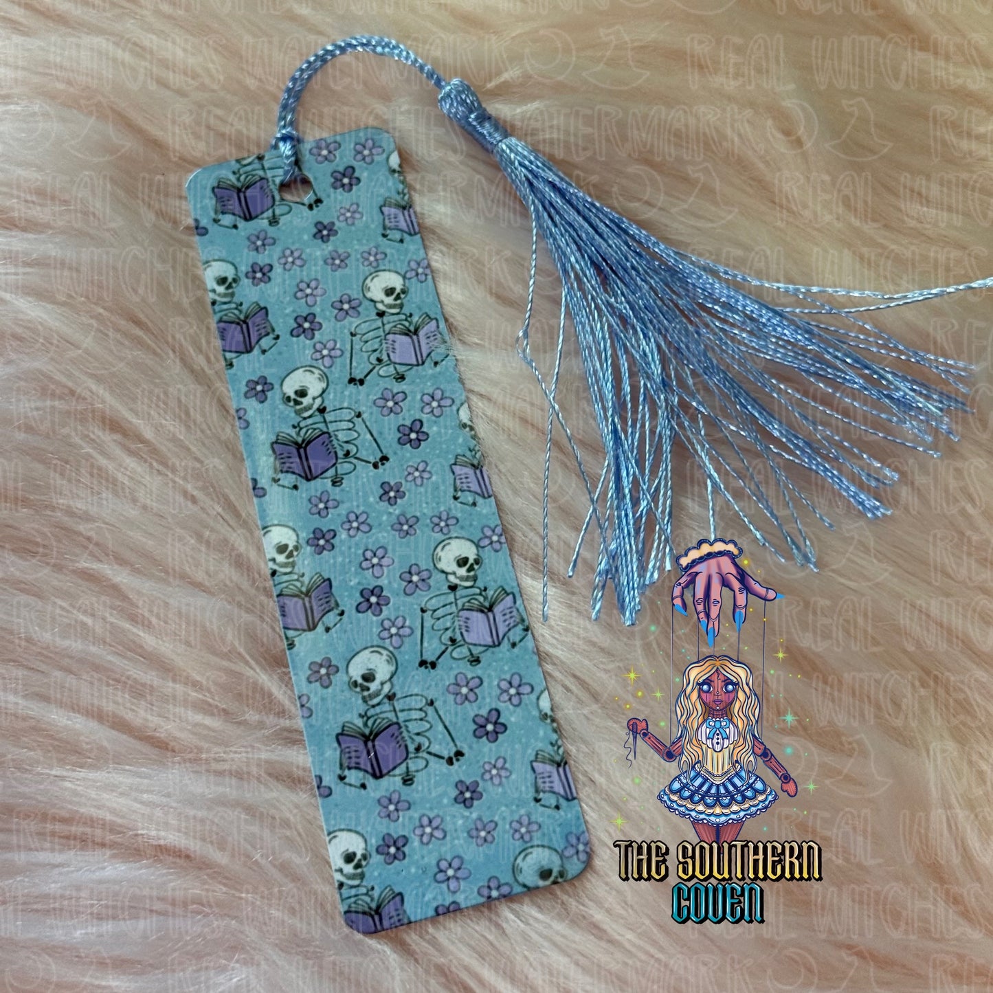 Bookmark - Floral Skeleton Readers