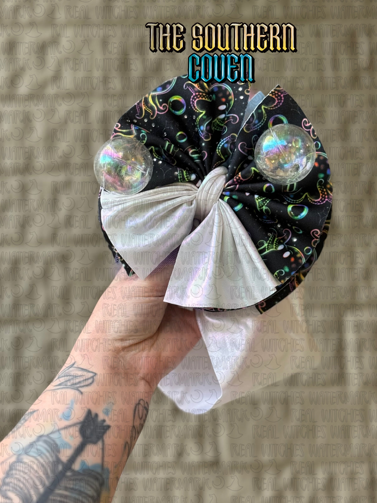 8” Shredded Bow Toddler Wrap - OOAK