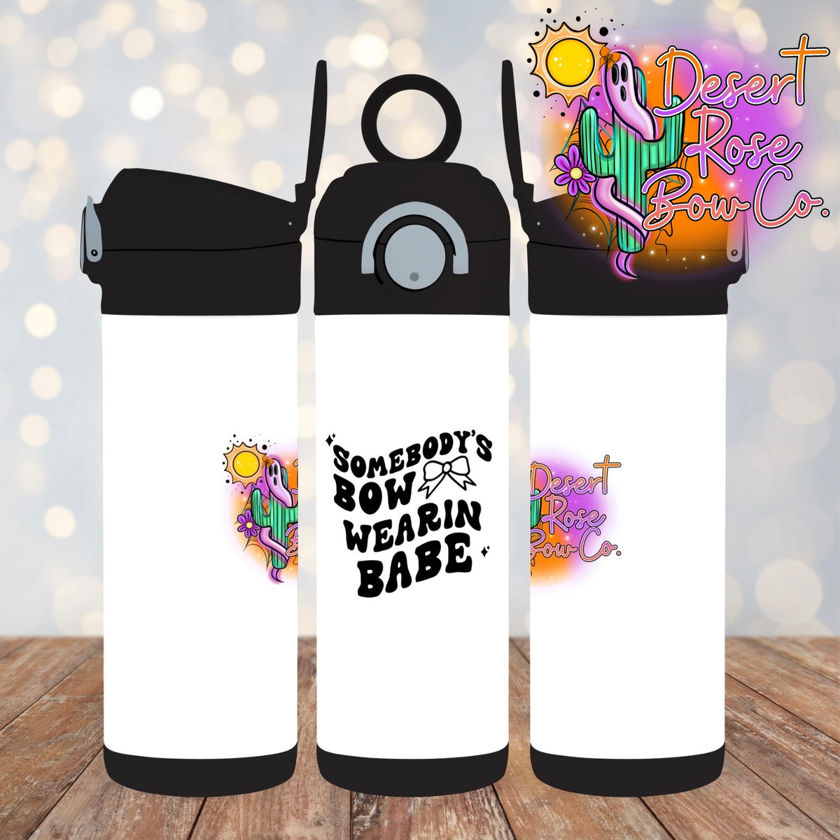 Somebody’s Bow Wearin’ Babe Logo Tumbler - 12oz Flip Top