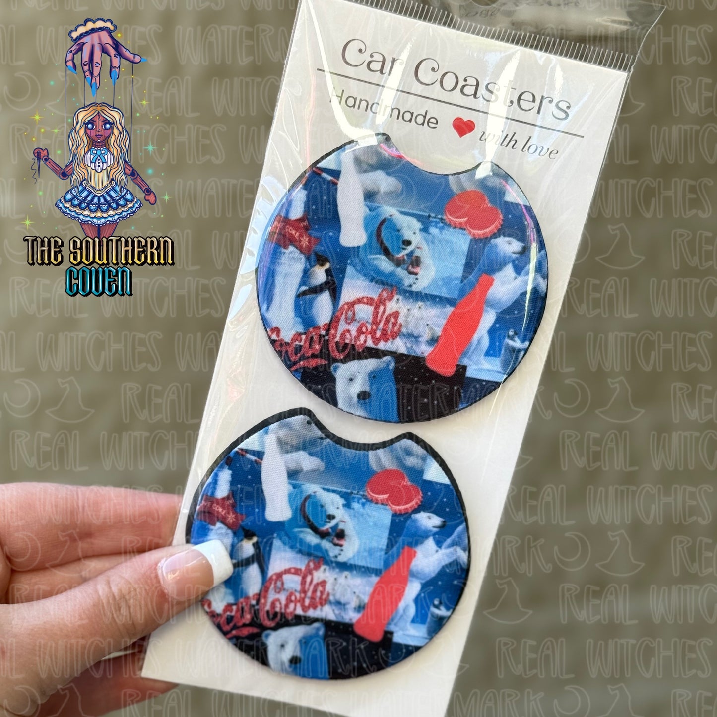 Car Coasters - Red Soda