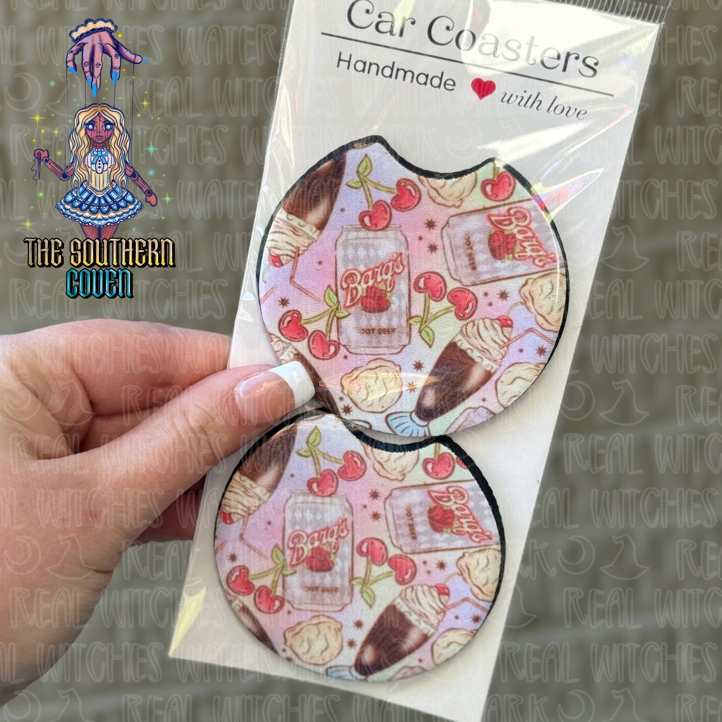 Car Coasters - Root Beer Float