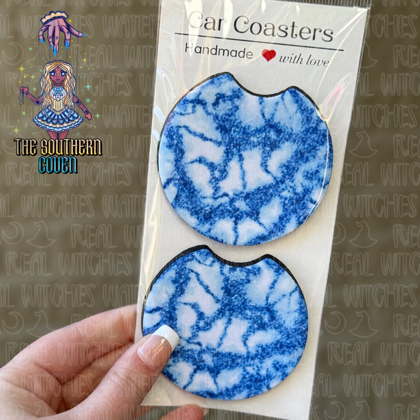 Car Coasters - Blue Marble