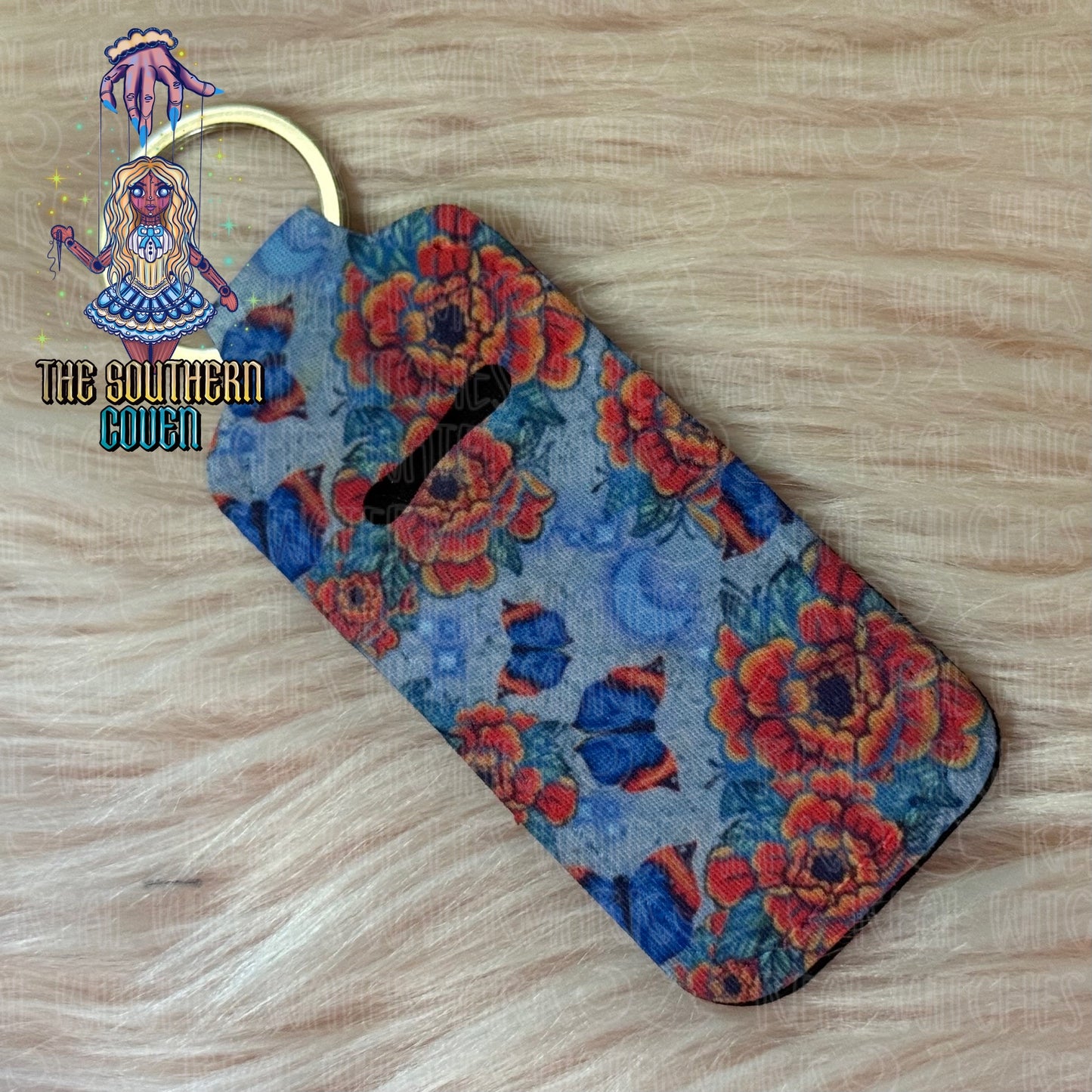 Chapstick Holder - Red Tipped Butterfly