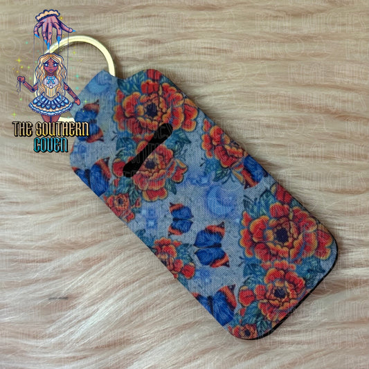 Chapstick Holder - Red Tipped Butterfly