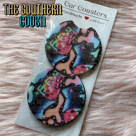 Car Coasters - Lava Lamp Fox