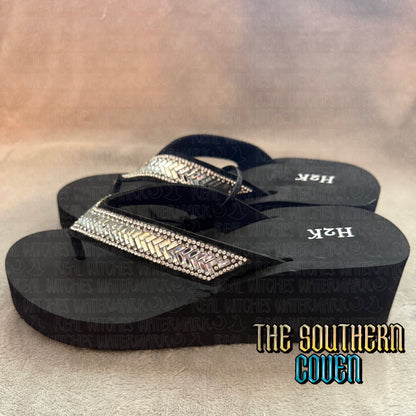 2" Wedge Sandal - Jeweled