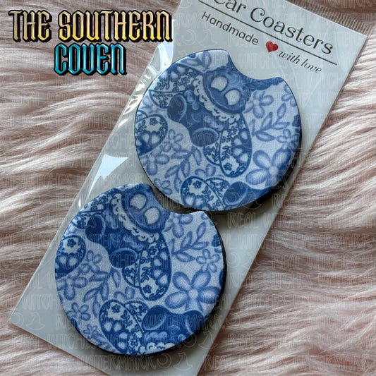 Car Coasters - Porcelain Mothman