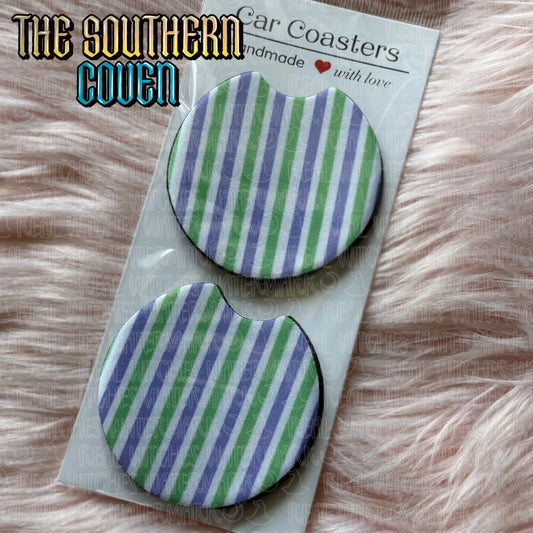 Car Coasters - Summer Stripes