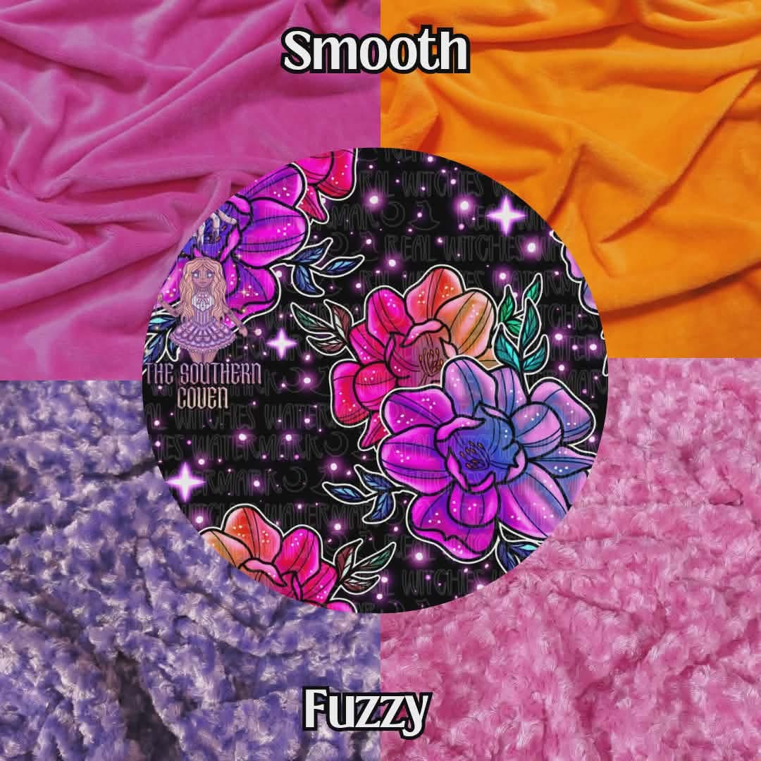 Rainbow Floral Bat Plush