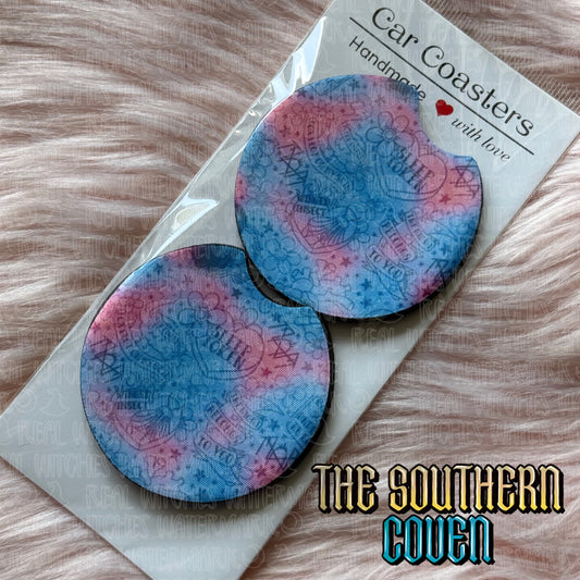 Car Coasters - Snooze Coin Doodles