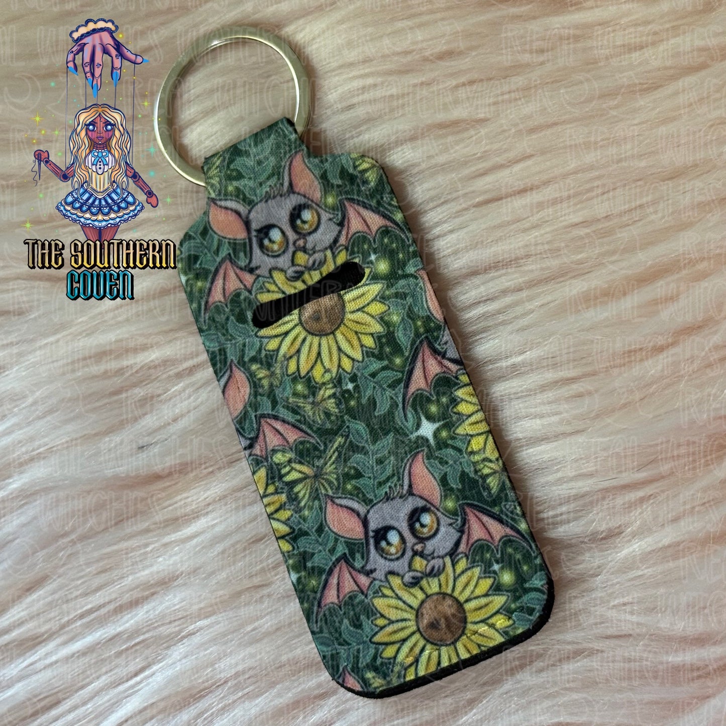 Chapstick Holder - Sunflower Bat