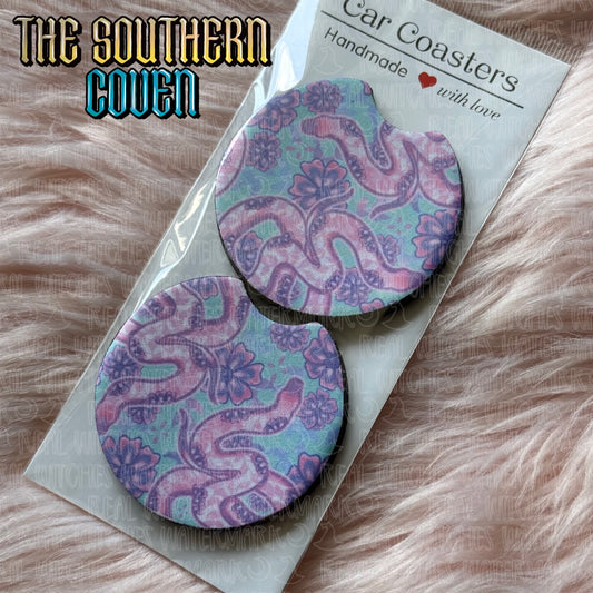 Car Coasters - Porcelain Snakes