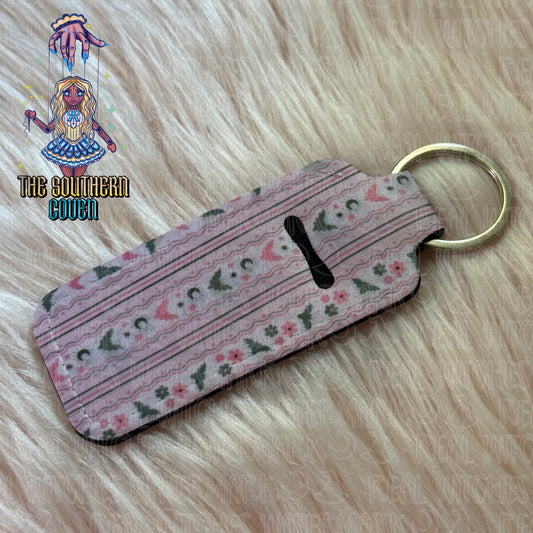 Chapstick Holder - Pink Batty Coquette