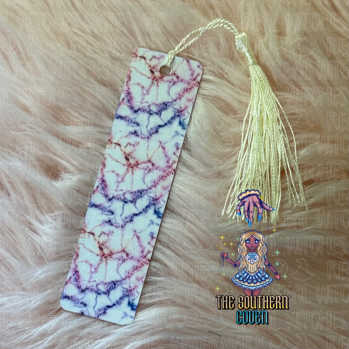 Bookmark - Red Blue Marble