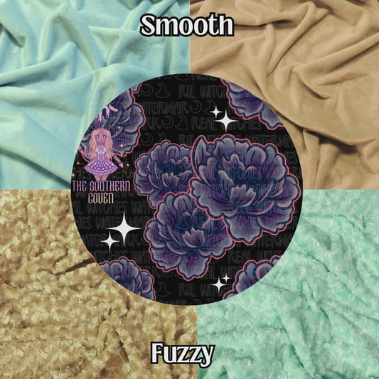 Dark Floral Bat Plush