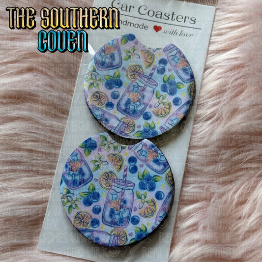 Car Coasters - Blueberry Lemonade