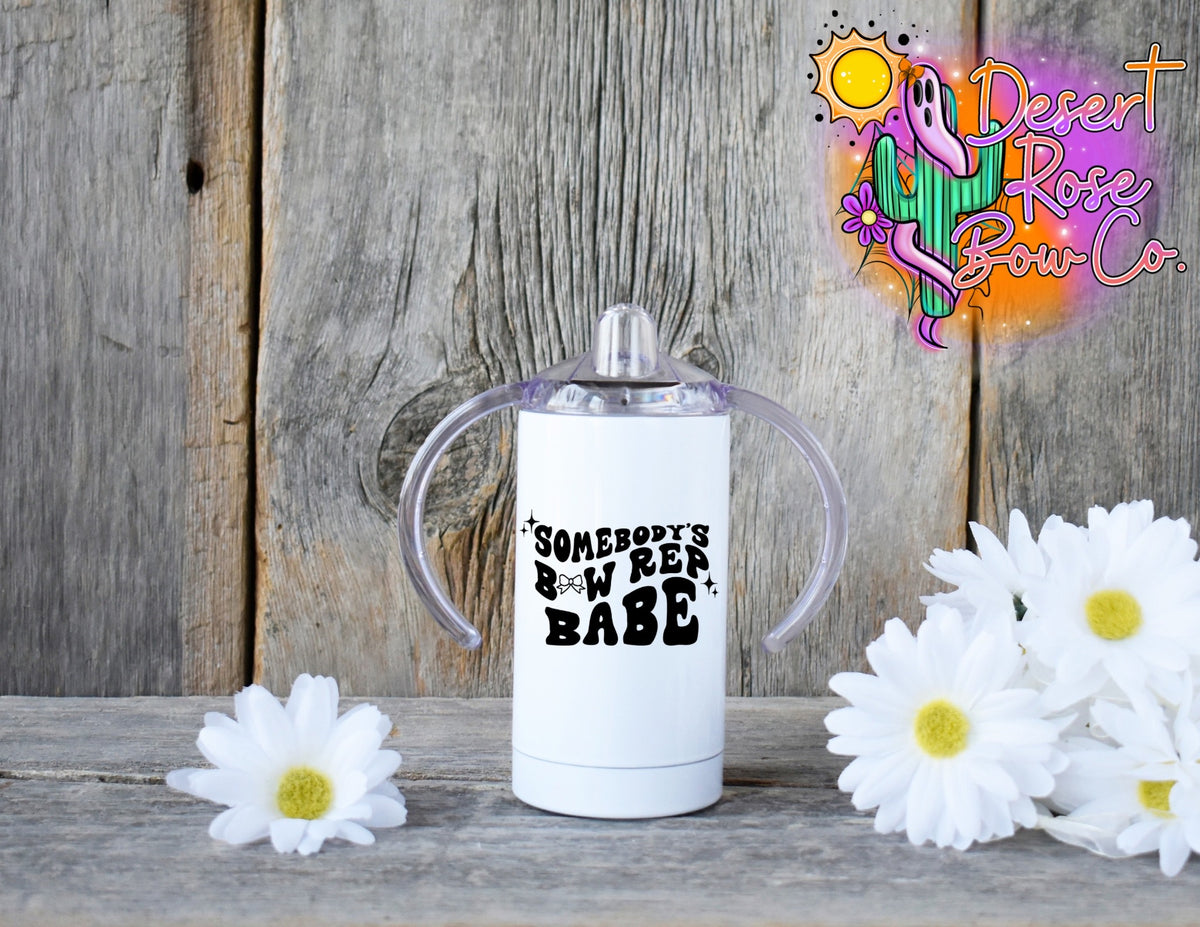 Somebody’s Bow Rep Babe Logo Tumbler - 12oz Sippy