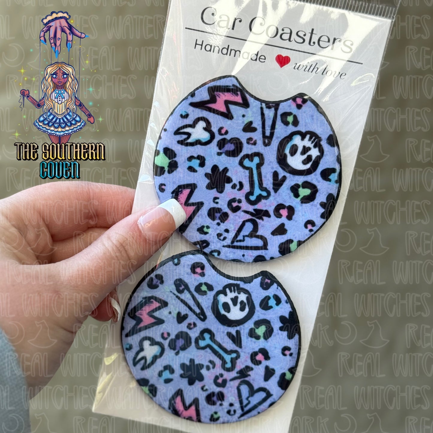 Car Coasters - Girly Grunge
